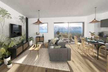 appartement intérieur vue mer